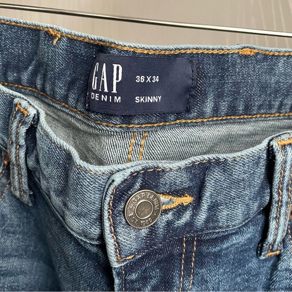 Gap Skinny Jeans Men’s 36 X 34 GapFlex Mid Rise Stretch - Picture 9 of 12